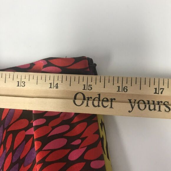 Trina Turk Skirt Womens 4 Multicolor Silk Spandex Abstract Floral Circle Skater - Picture 7 of 9